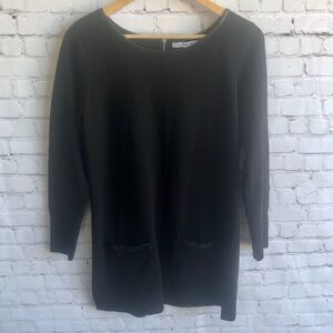 EIGHT EIGHT EIGHT Lightweight Sweater w Leather